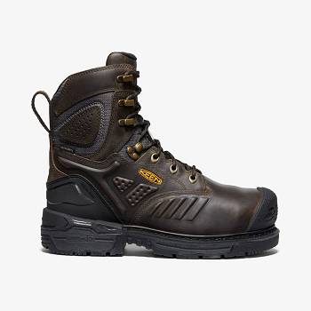 KEEN CSA Philadelphia 8" Internal MET Waterproof - Tmavo Hnede Pracovne Cizmy Panske, K0244SK